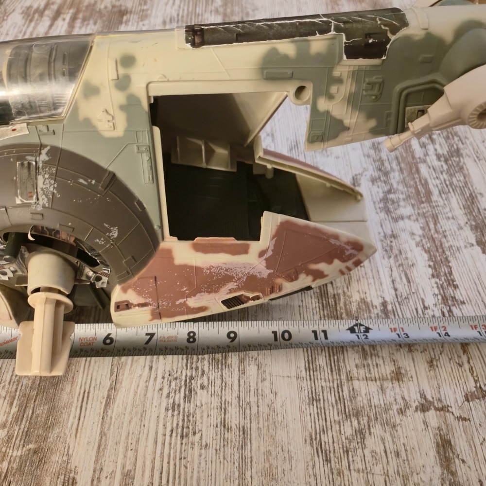 Vtg 1996 Star Wars POTF2 Boba Fett Slave 1 Ship Kenner Hasbro 84652 Incomplete